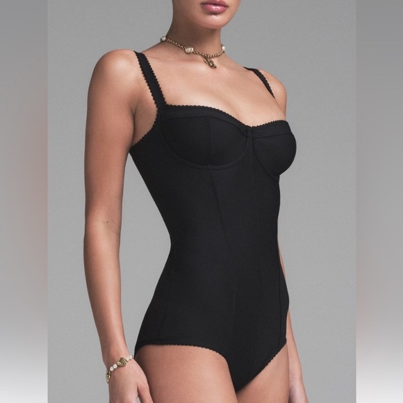 SKIMS Other - NWT Skims X Dolce Gabbana Bodysuit Black